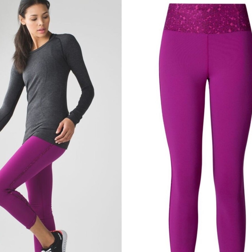 Lululemon real quick pink leggings size 6